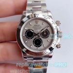 NOOB Factory Rolex Daytona 4130 Replica Watch Silver Dial 40MM